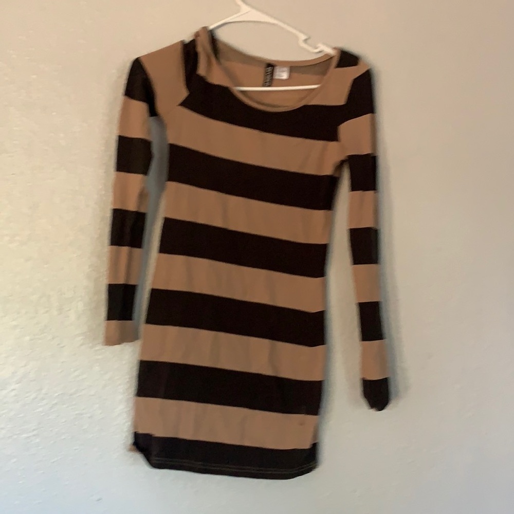 Striped mini dress